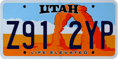 UT license plate Z912YP