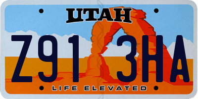 UT license plate Z913HA