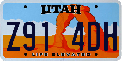 UT license plate Z914DH