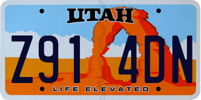 UT license plate Z914DN