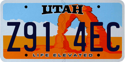 UT license plate Z914EC