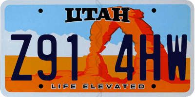 UT license plate Z914HW