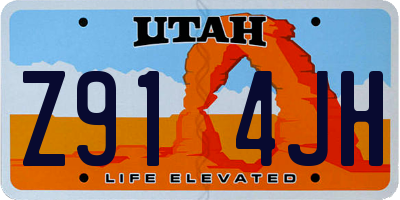 UT license plate Z914JH