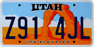 UT license plate Z914JL