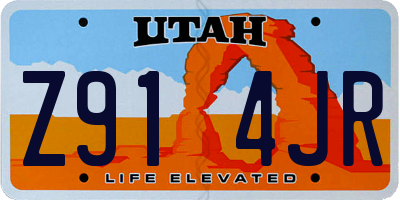 UT license plate Z914JR