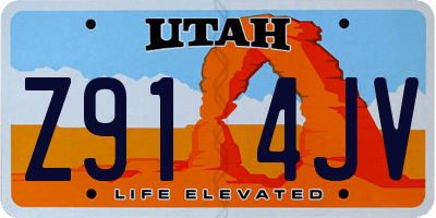 UT license plate Z914JV