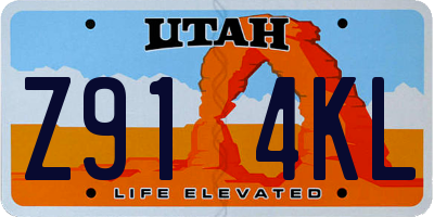 UT license plate Z914KL