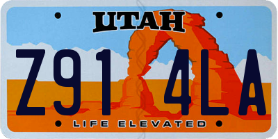 UT license plate Z914LA