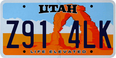UT license plate Z914LK