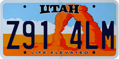 UT license plate Z914LM