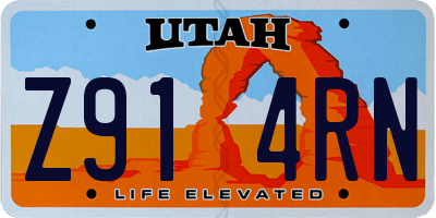 UT license plate Z914RN