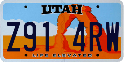 UT license plate Z914RW