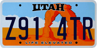 UT license plate Z914TR