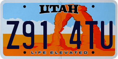 UT license plate Z914TU