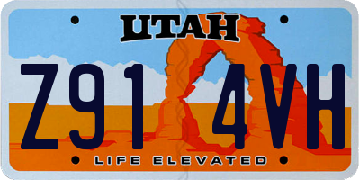 UT license plate Z914VH