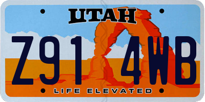 UT license plate Z914WB