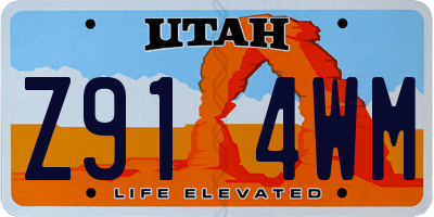 UT license plate Z914WM
