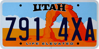 UT license plate Z914XA