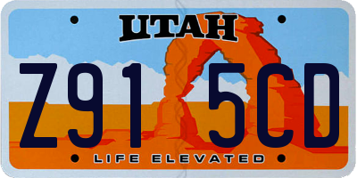 UT license plate Z915CD