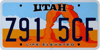 UT license plate Z915CF