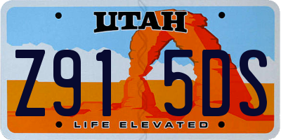 UT license plate Z915DS