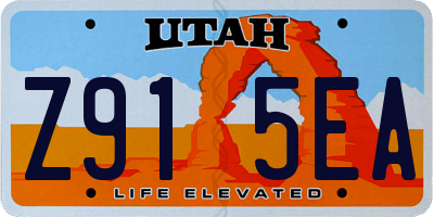 UT license plate Z915EA