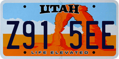UT license plate Z915EE