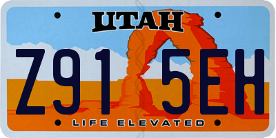 UT license plate Z915EH