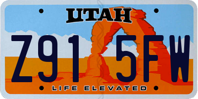 UT license plate Z915FW