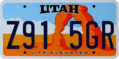 UT license plate Z915GR