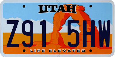 UT license plate Z915HW