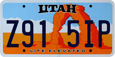 UT license plate Z915IP