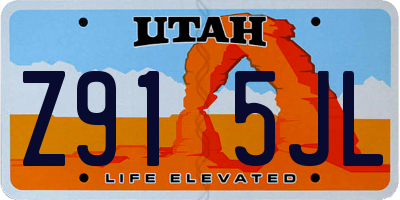 UT license plate Z915JL