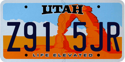 UT license plate Z915JR