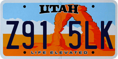 UT license plate Z915LK