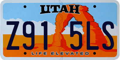 UT license plate Z915LS