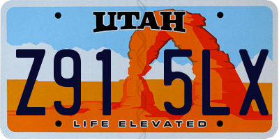 UT license plate Z915LX