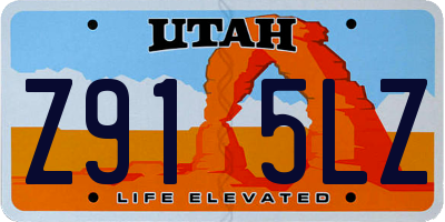 UT license plate Z915LZ