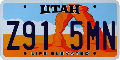 UT license plate Z915MN
