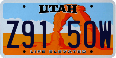 UT license plate Z915OW
