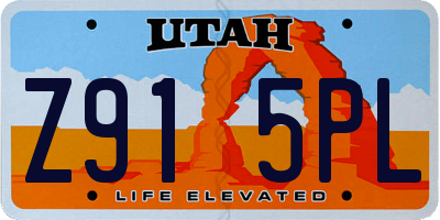 UT license plate Z915PL