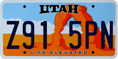 UT license plate Z915PN