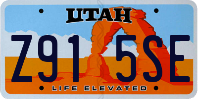 UT license plate Z915SE