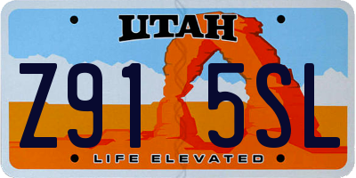 UT license plate Z915SL