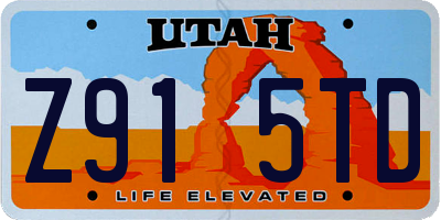 UT license plate Z915TD
