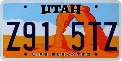 UT license plate Z915TZ