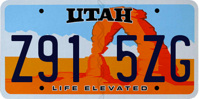 UT license plate Z915ZG