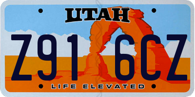 UT license plate Z916CZ