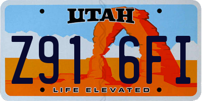 UT license plate Z916FI