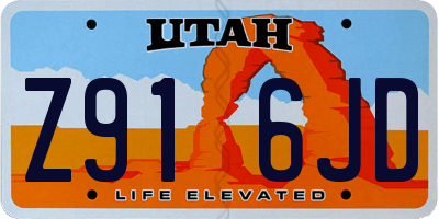 UT license plate Z916JD